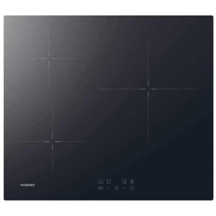 Plaque de cuisson induction ROSIERES - 3 feux - 59 x 52 x 5,8 cm - RI633CBB État correct - Rosières reconditionné disponible sur Cdiscount Seconde Vie